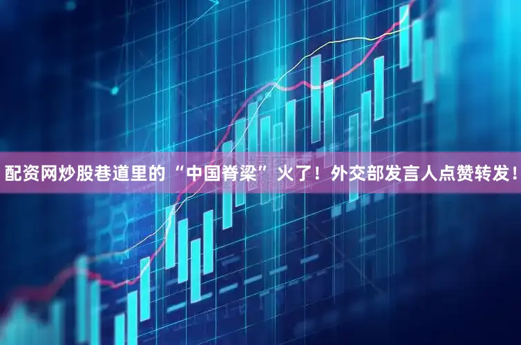 配资网炒股巷道里的 “中国脊梁” 火了！外交部发言人点赞转发！