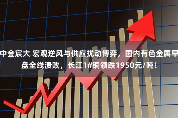 中金宸大 宏观逆风与供应扰动博弈，国内有色金属早盘全线溃败，长江1#铜领跌1950元/吨！